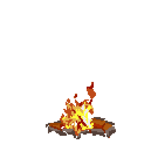 Bonfire pixel art